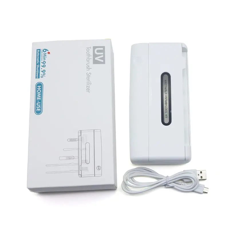 

X12 Smart Home Wall-mounted UV Toothbrush Sterilizer Holder Portable Ultraviolet Disinfection Box USB Charging Cleaner