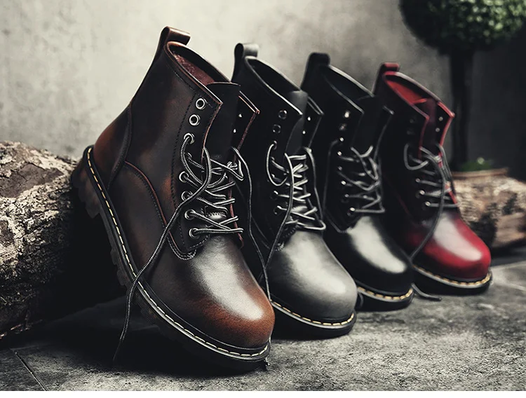 Мужские ботинки martin; ботильоны из натуральной кожи; мотоботы; зимняя обувь; Мужская обувь размера плюс 57; Мужская обувь для взрослых