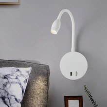 Zerouno, новинка, USB СВЕТОДИОДНЫЙ светильник для книг, гибкий шланг, настенный светильник для чтения, для спальни, настольная лампа для дома, лофт, для помещений, лампада, Luz