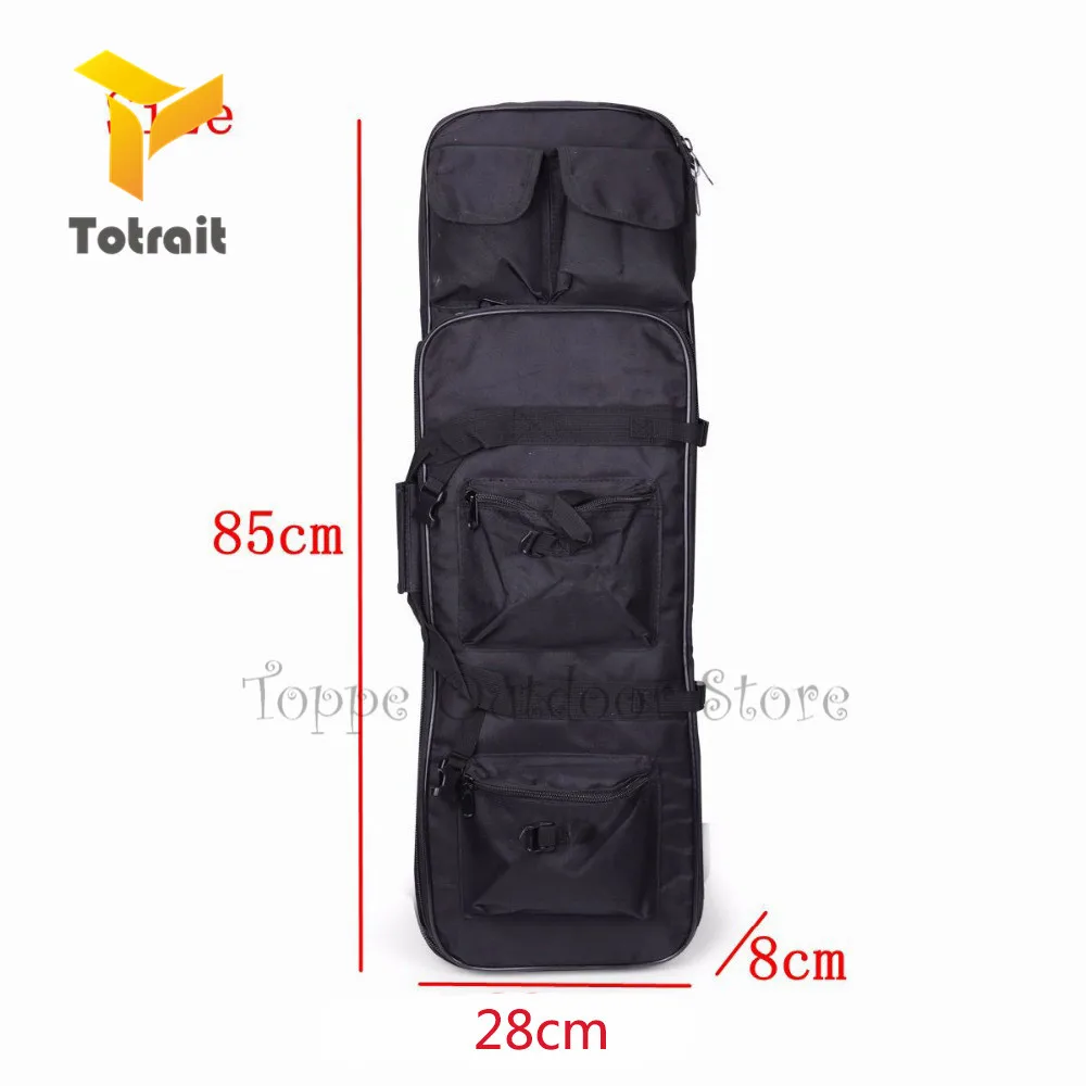 TOtrait 85/100/120cm Nylon Gun Bag Case Rifle Backpack for Sniper Airsoft Carbine Bags Shooting Portable Hunting Accessories - Цвет: 85cm-Black
