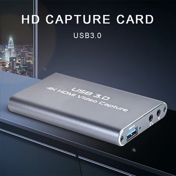 

For Live Broadcasts Conference Rooms 1pc Portable USB 3.0 4K HDMI Video Capture Card Durable HD Captures Cards Pohiks