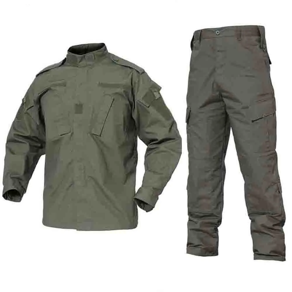 Green Outdoor Camouflage Uniform Men Clothes Tactical Combat Hunting Men's Jacket+Pants Hunt Clothes