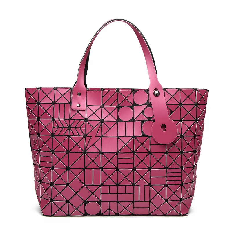 

2019 New Style 7*8 Matt Lightning Geometry Bag Shoulder Bag/ Hand Bag Flexible Bowstring Folding WOMEN'S Bag