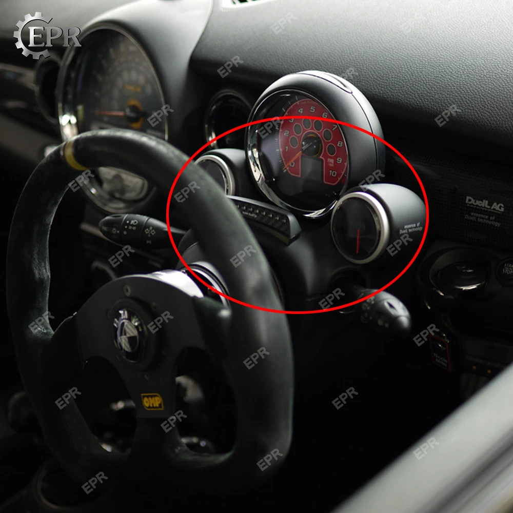 Ajuste Interior para R56 Mini Cooper S AG estilo PU Material manómetro ...