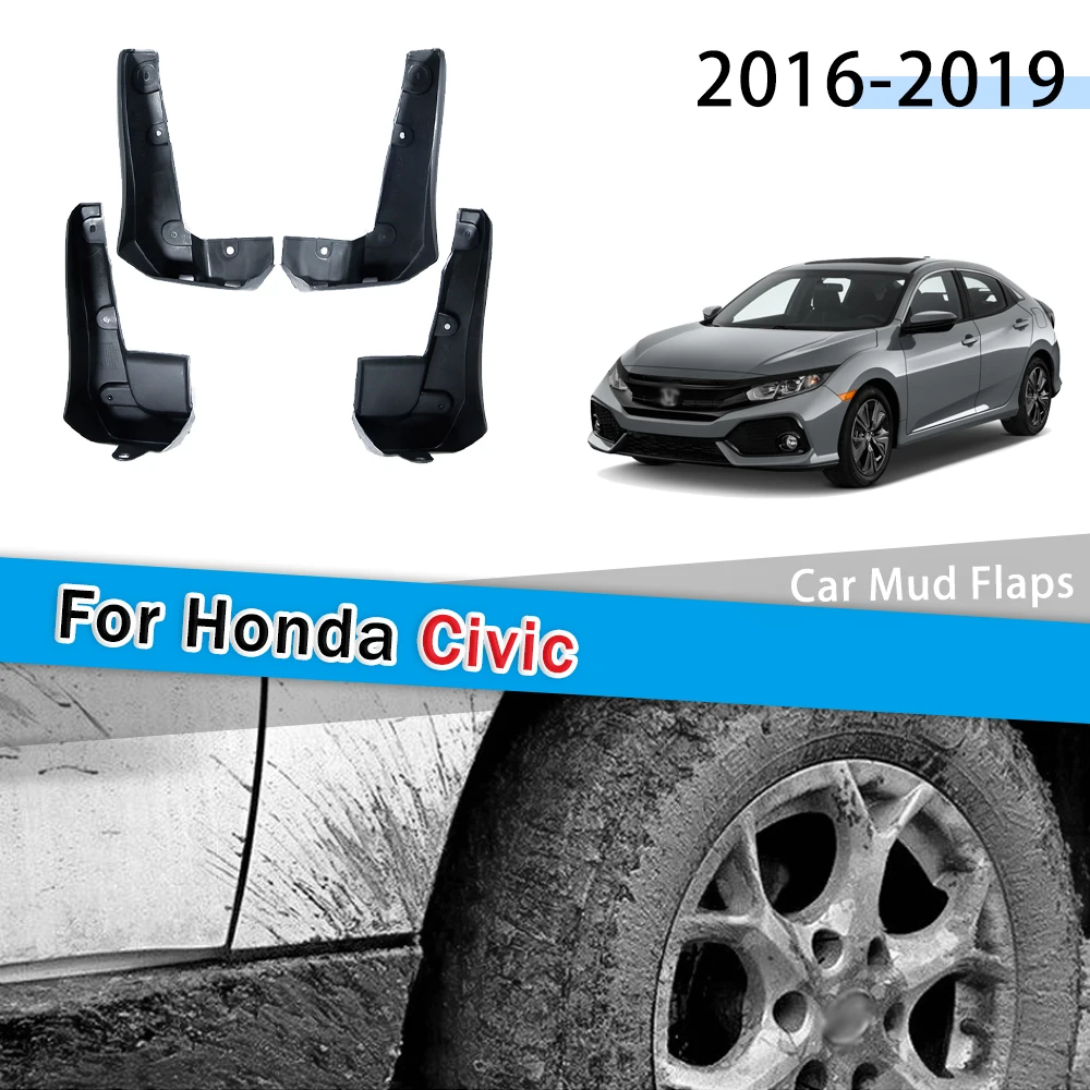 4 шт. Автомобильные Брызговики для Honda Civic 2016 2017 2018 FC FC1 FC2 FC5 | Автомобили и мотоциклы