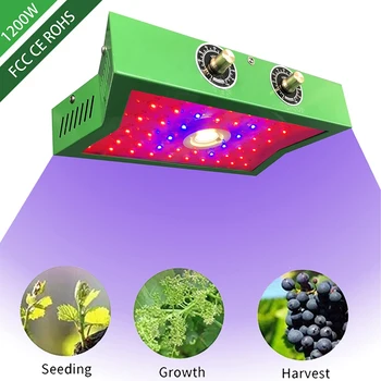 

LED Plant Growth Lamp 1200W Full Frequency Indoor Greenhouse Planting Tent Plant Growth Led Adjustable Light Source Lamp