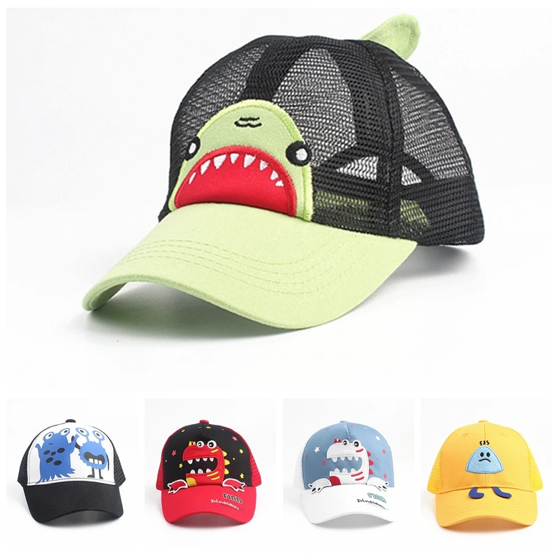 

5 Colors Children Cartoon Baseball Cap Kids Boys Fashion Mesh Kids Snapback Cap Boys Girls Hip Hop Cap Cute Hat Outdoor Summer