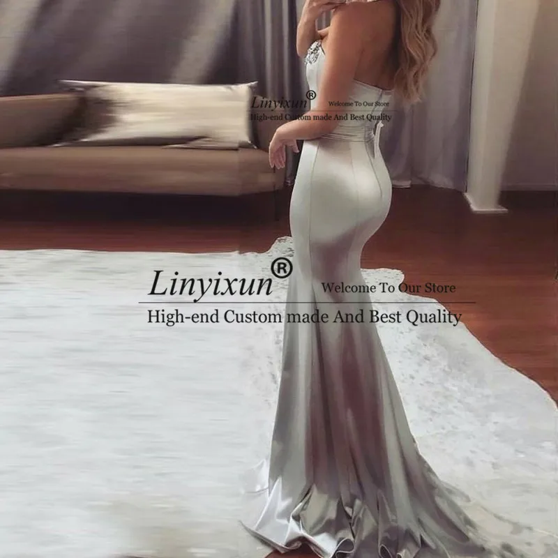 Vestidos De Gala серое длинное платье для выпускного вечера с кружевным вырезом на заказ Сексуальные вечерние платья для выпускного вечера es Vestidos Вечернее платье