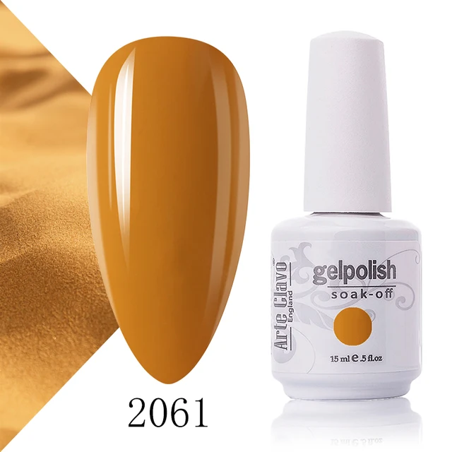 Arte Clavo 131 Colors Gel Polish Nail Gel Varnish Paint Semi Permanent Nails Art Gel Nail Polish For Manicure Top Coat Base Coat 2061