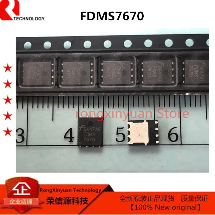 

FDMS7670 7670 N-Channel PowerTrench® MOSFET 30 V, 3.8 mΩ 100% new original