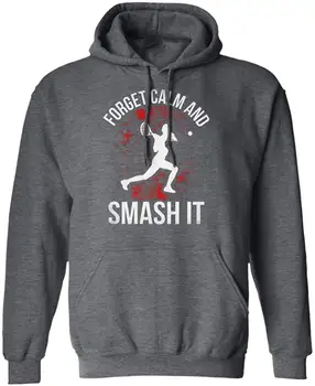 

TSDFC Forget Calm and Smash It Funny Tennis Player Sport Girl, Hoodie Unisex men women hoodie