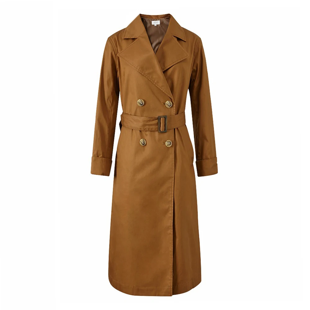 Goedkoop Me   Stad 2019 Lange Vrouwen Jas Bovenkleding Kleding Hoge Kwaliteit Kantoor Dame Jas Mode Slanke Elegante Windjack