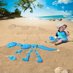 Летний Новый 1 набор детский пляжный песок играть в игрушки динозавров песок печатная игрушка набор, цвет случайный пляж игры с песком