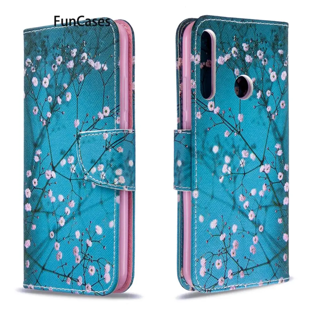 Specchio Coperture Caso Per Telefon Huawei P40 Lite E Animale Dell'Unità Di Elaborazione Di Libro Di Cuoio Del Sacchetto Del Telefono Positivo Huawei 
