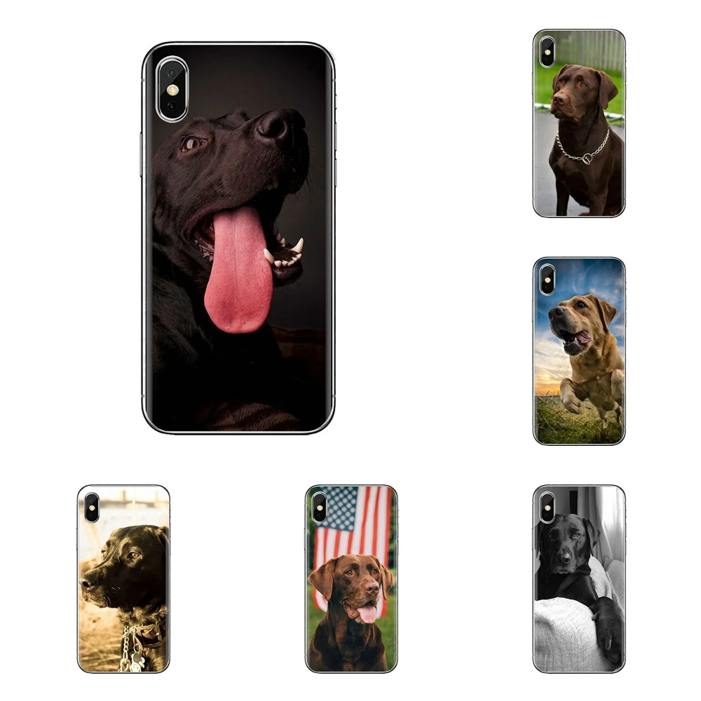 Transparent Soft Shell Covers The Labrador Retriever dogs For Samsung Galaxy A3 A5 A7 A9 A8 Star A6 Plus 2018 2015 2016 2017 |