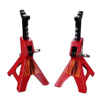 

2PCS Metal Mini Jack Stands Decoration Repairing Tool for 1/10 RC Crawler Car RX4 Axial SCX10 Tamiya CC01 D90 D110 TF2