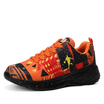 

Professional Men Basketball Shoes Lace Up Man Sports Designer Trainers Comfortable Outdoor Men Wear Resistant Basketball Shoes