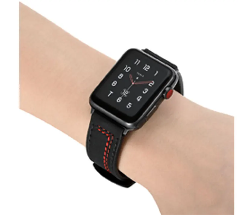Кожаный ремешок для apple watch 42 мм 38 мм iWatch 4 ремешка 44 мм/40 мм ремешок для часов из натуральной кожи браслет для apple watch 4 3 21