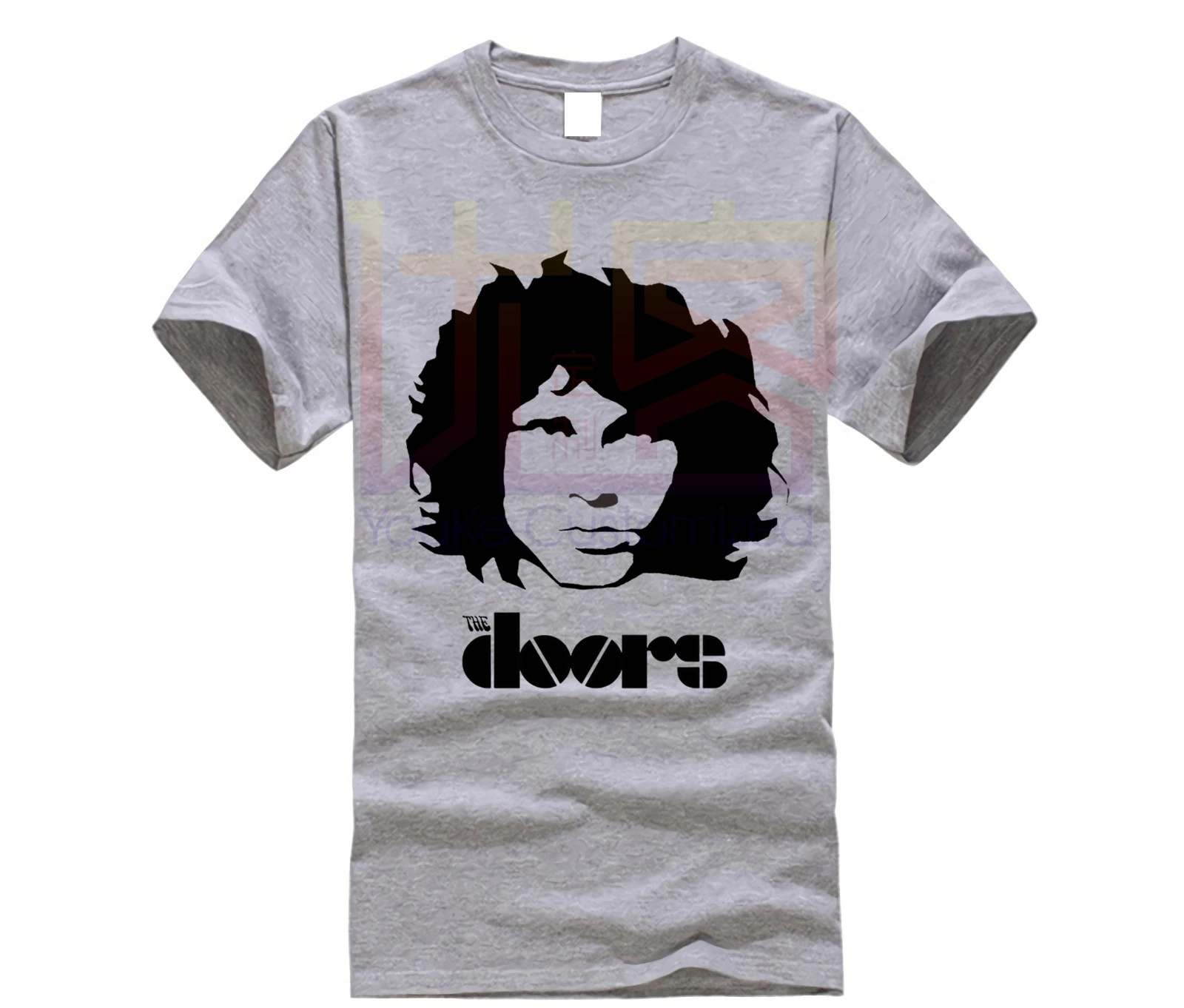 Лето новинка мужчины The Doors Футболка Jim Morrison Rock короткий рукав|Футболки| |