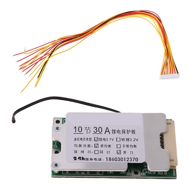 

10S 30A 36V Li-ion Lithium Battery Charge Board 18650 with Protection Balancer
