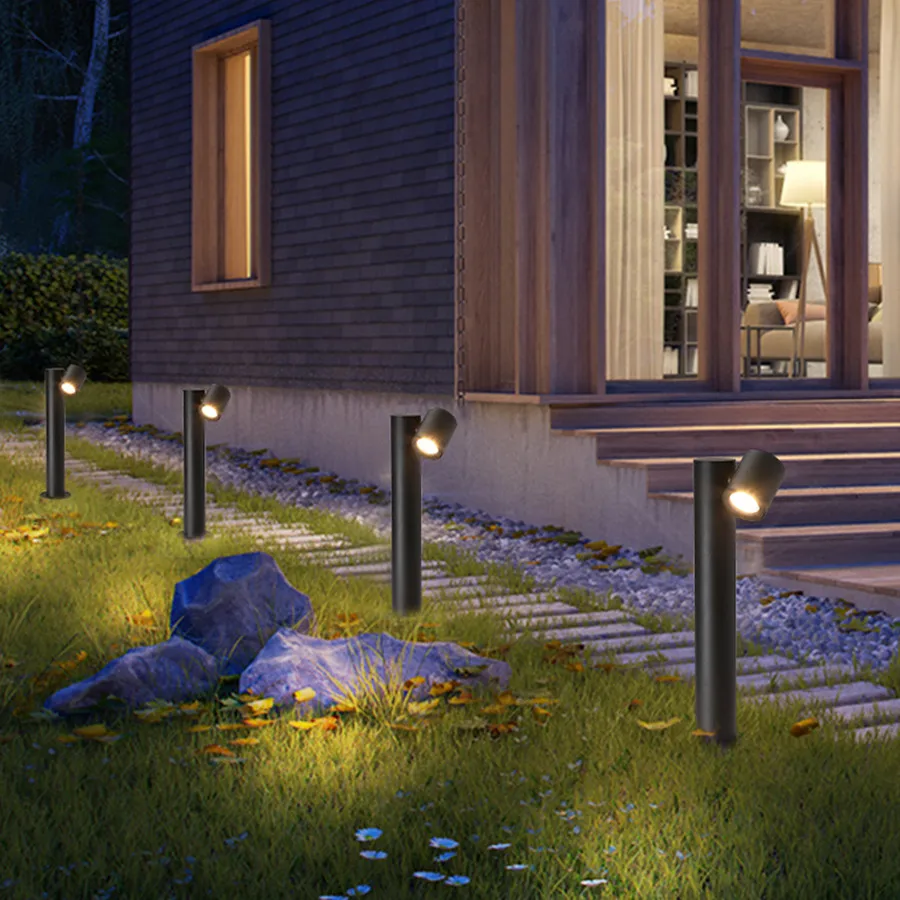 

Adjustable Outdoor Garden Lawn Lamp Waterproof Landscape Pathway Lawn Spotlight Patio Street Park Villa Holiday Pillar Light