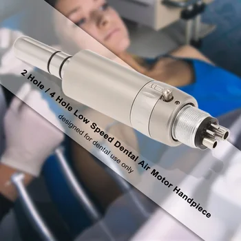 

1PC 2 Hole / 4 Hole Low Speed Dental Air Motor Handpiece for Dental Lab Low Speed Contra Angle