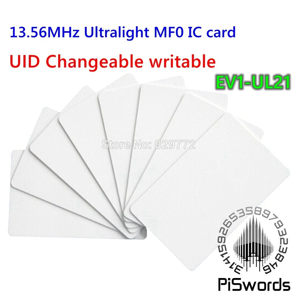 Сменных маркеров UID Сменные NFC карта MF0 13 56 МГц Сверхлегкий EV1 UL11 UL21 ULT C пустая