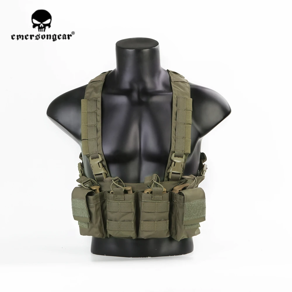 Emersongear Тактический Легкий ремень на грудь нейлоновый зеленый жилет для Ranger