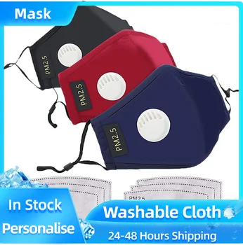 

3 Pcs Women Men Face Mask Reusable Dustproof Pm2.5 Windproof Foggy Haze Pollution Mouth Mask With 6 Pcs Mask Gasket Filters