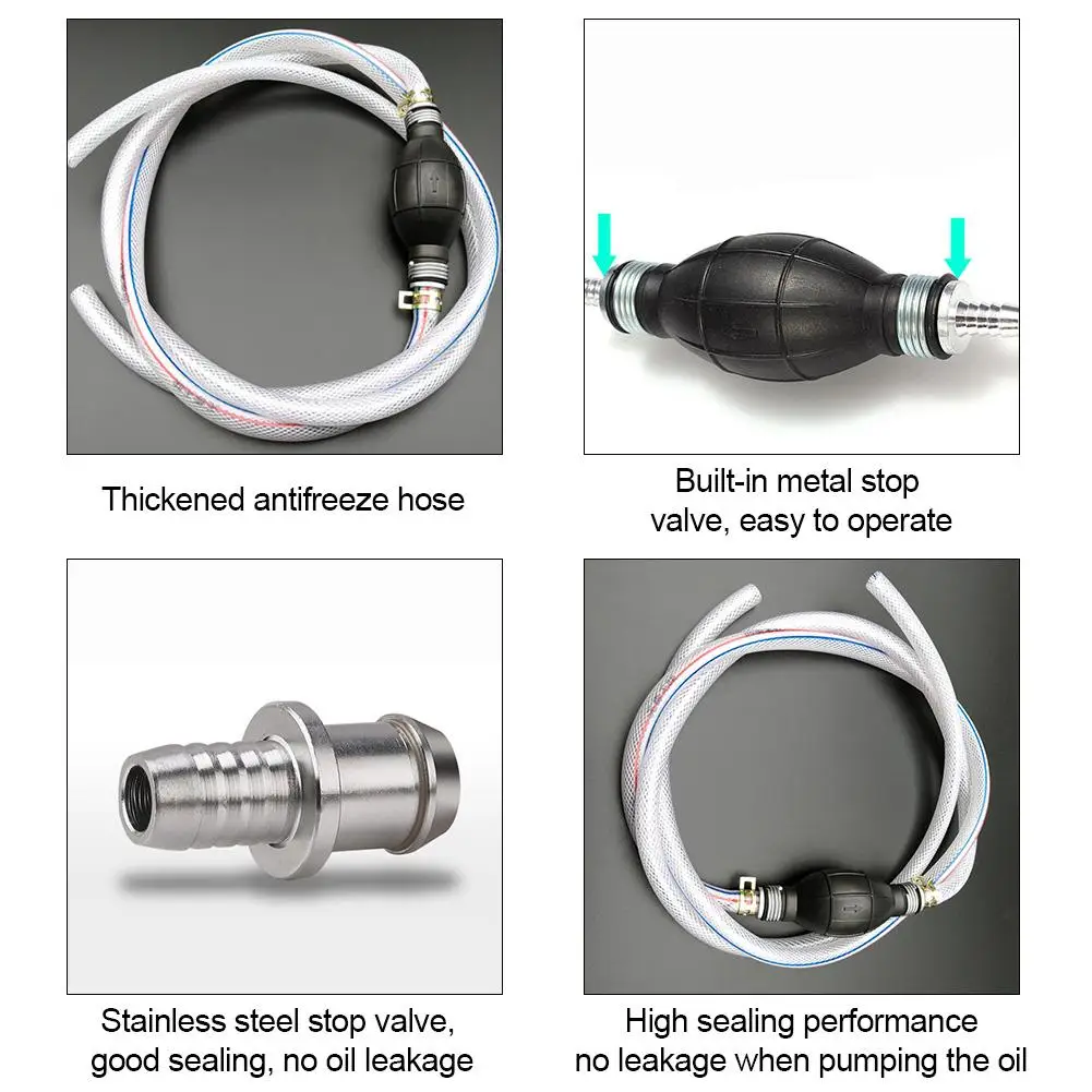 Высокое качество резиновый бензиновый шланг газовое масло Вода топливоперекачивающий Сифон Ручной топливный насос Авто аксессуары для мотоцикла