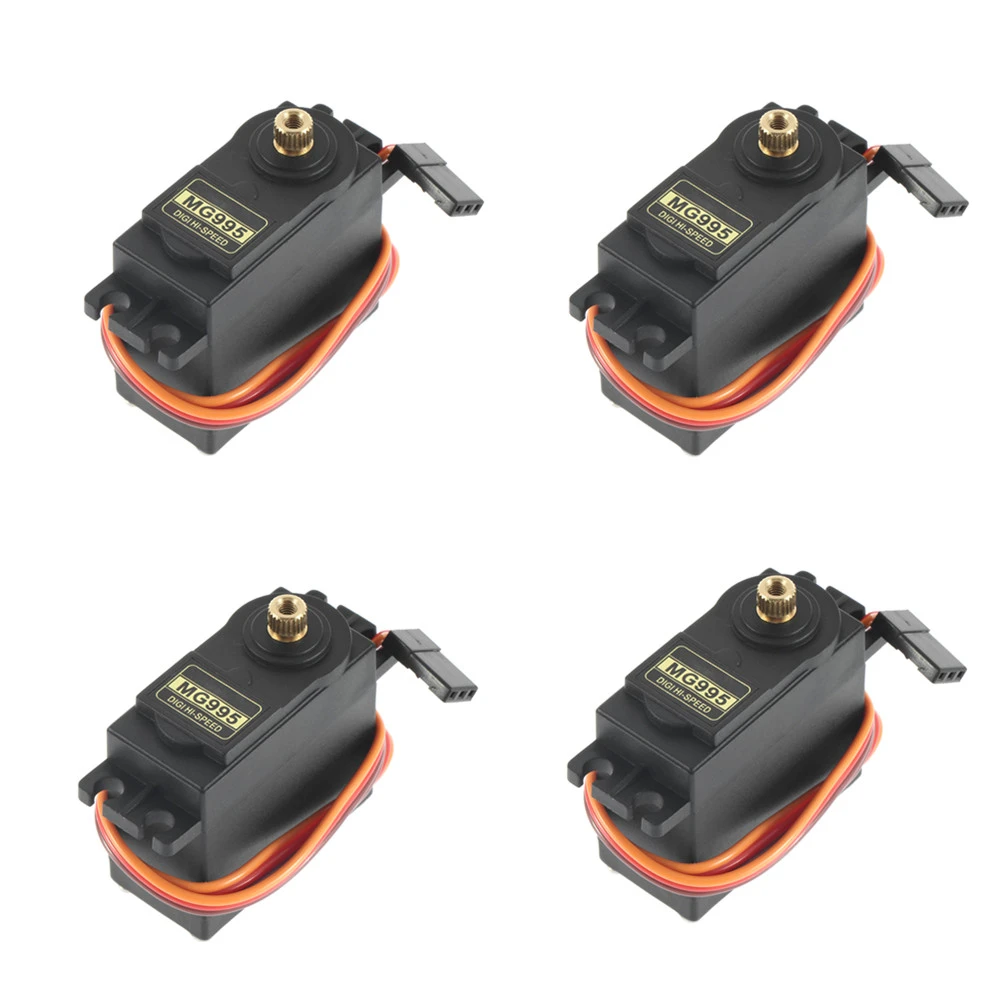4pcs 13kg 15kg Metal Servos Digital Mg995 Mg996 Mg996r Servo Metal Gear