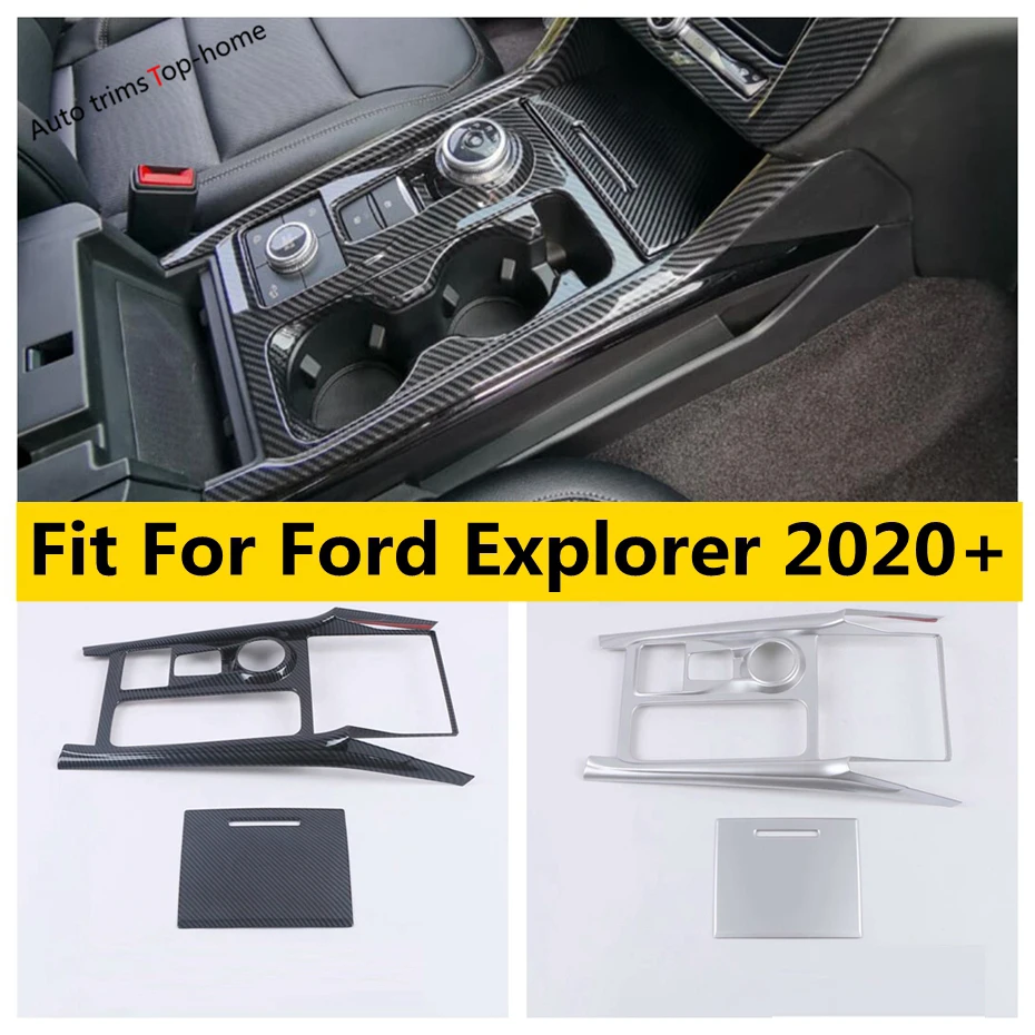 

Transmission Shift Gear Box Panel Decoration Frame Cover Trim Fit For Ford Explorer 2020 - 2023 Interior Car Accessories