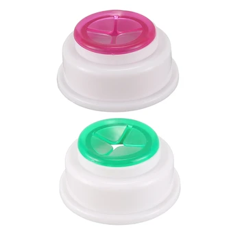 

2 Pcs Self-Adhesive Back Pad Cloth Tea Towel Holder Rubber Push in for Kitchen Bath(Rose & Green)