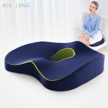 

XIAOLANG Memory Foam Orthopedic Pillow Coccyx Chair Cushion Pad Car Seat Wheelchair Mats Hemorrhoid Vertebra Spine Treat