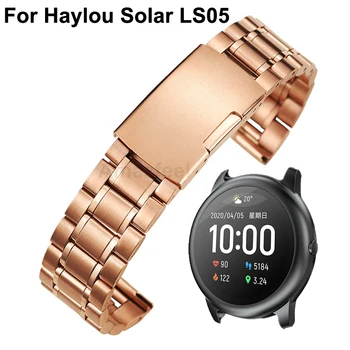

Stainless Steel Strap For Haylou Solar LS05 Smart Watch Band Replaceable Wrist Bracelet For Xiaomi watch color Correa Straps