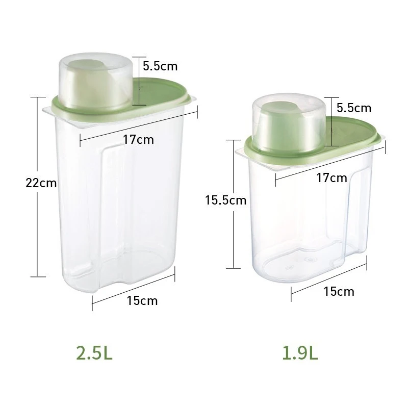 4 шт./компл. 1.9L/2.5L пищевой контейнер кухонный сортировки риса бак для хранения риса Крупы зерна коробка для бобовых контейнеры банки сохранение