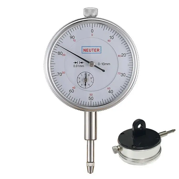 0 10/0.01mm Dial Indicator Measurement Gauge With Lug Back Precision