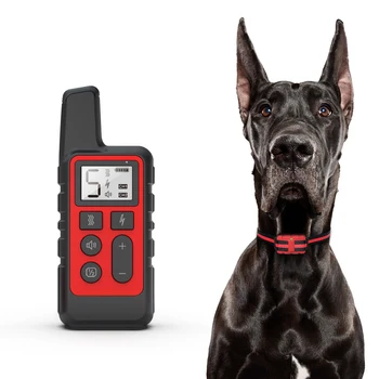 

500m Electric Dog Training Collar Pet Remote Control Waterproof Rechargeable with LCD Display Remote Control for Shock Vibration