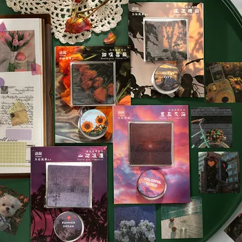 

40PCS/Set Natural View Japan Plant Bullet Journaling Washi Tape + Sticker Scrapbook Album Gadget Set Deco Masking Tapes Gifts