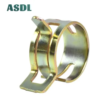 

50Pcs 6-22mm Spring Band Type Fuel Vacuum Hose Silicone Pipe Tube Clamp Clip Steel Zinc Plated Clamps #e