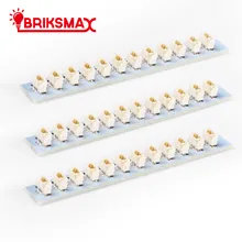 Briksmax acessórios de luz led para fãs diy 3 unidades/pacote 0.8mm 2 pinos interface placa expansão compatível com lego blocos modelo
