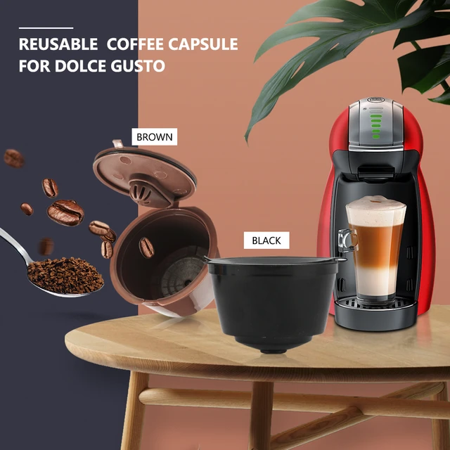 Cápsulas reutilizables de espuma de café y leche para Nescafé Dolce Gusto,  filtro de café recargable, cafetera Latte, plástico de grado alimenticio -  AliExpress