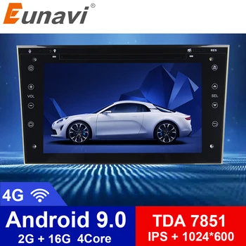 

Eunavi Quad Core 2 din Android 9.0 Car Radio GPS Navigation Stereo for Vauxhall Opel Astra H G Vectra Antara Zafira Corsa 2G RAM