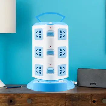 

Protector Electric Charging Power Strip Vertical USB Slot Extension Universal 220V Portable Durable Power Strip Tower Office