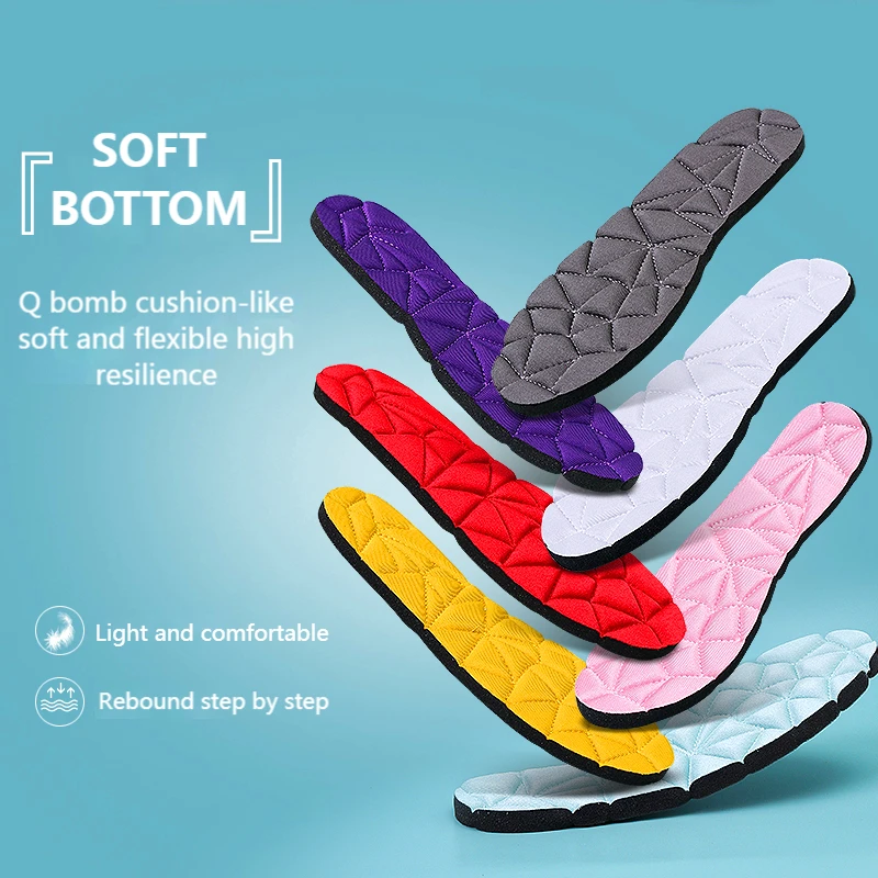 2022 New Memory Foam Orthopedic Insoles For Shoes Women Men Flat Feet Arch Support Massage Plantar Fasciitis Sports Pad Insole