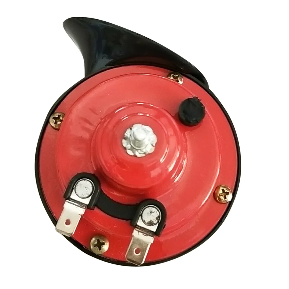2 предмета 12V 135 дБ супер громкий звуковой сигнал двойной воздушный рожок комплект с юбкой-годе грузовой вагон Грузовик Лодка B88 - Цвет: Красный