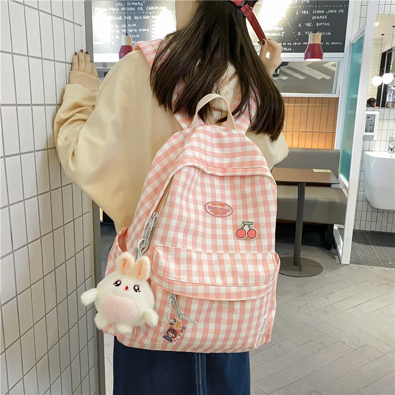 Kawaii Korea Style Lattice Harajuku Backpack