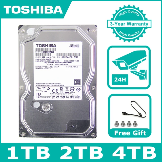 Disque dur interne TOSHIBA P300, 1 To, 3,5, HDD, 7200 tpm, SATA 6