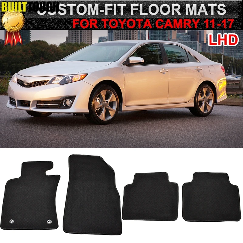Для Toyota Camry XV50 2011- LHD Автомобильный коврик нейлоновый резиновый задний 2012 2013