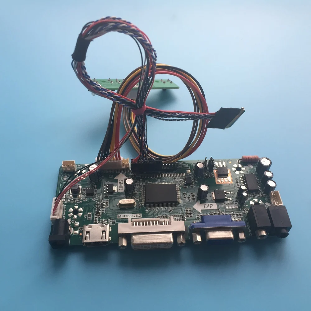 Комплект для B156XTN03 плата контроллера 1366X768 40pin LVDS аудио карта DIY светодиодный ЖК-экран монитор HDMI VGA DVI панель 15,6"